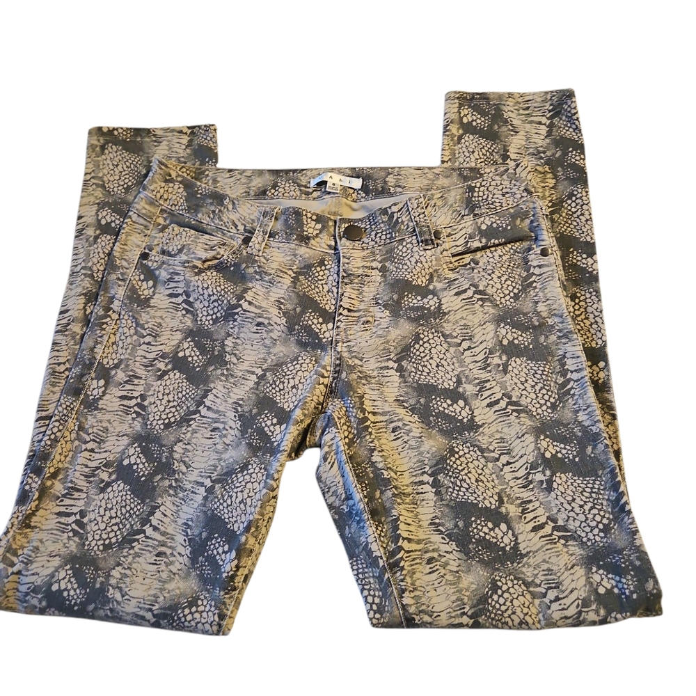 CAbi Diamond Back snake Print Sleek Fit